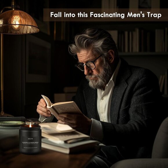 Scented Candles Set | Gifts for Men - 4 Pack Men Candle Set, Masculine Candle, S - Picture 2 of 8